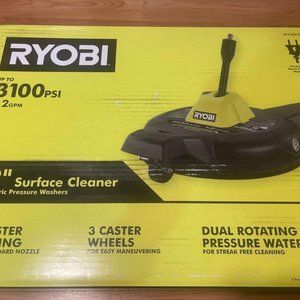 RYOBI 12 in. 3100 PSI Electric Pressure Washer Surface Cleaner with Caster Wheel